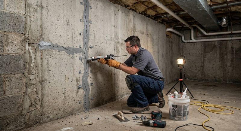 Basement Crack Repair in Fayetteville, GA