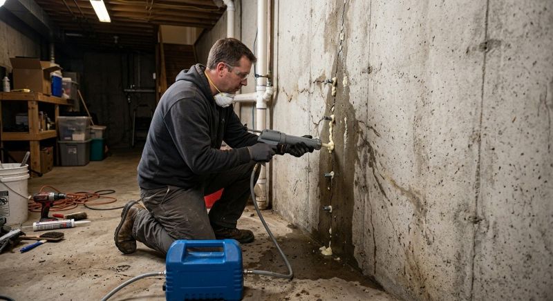 Basement Crack Repair in Fayetteville, GA