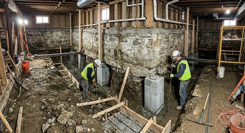 Basement Underpinning in Fayetteville, GA