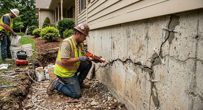 Cracked Foundation Repair in Fayette County, GA