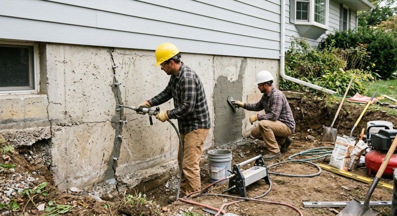Cracked Foundation Repair in Locust Grove, GA