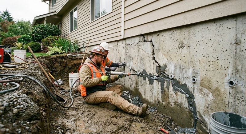 Cracked Foundation Repair in Milner, GA