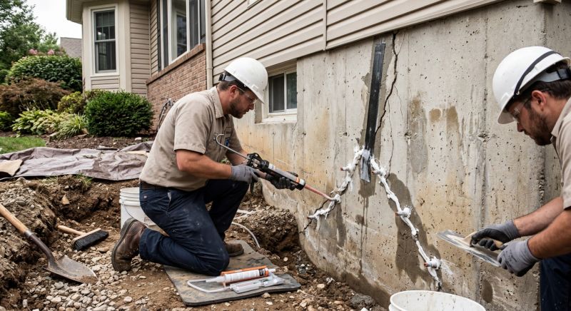 Cracked Foundation Repair in Peachtree City, GA