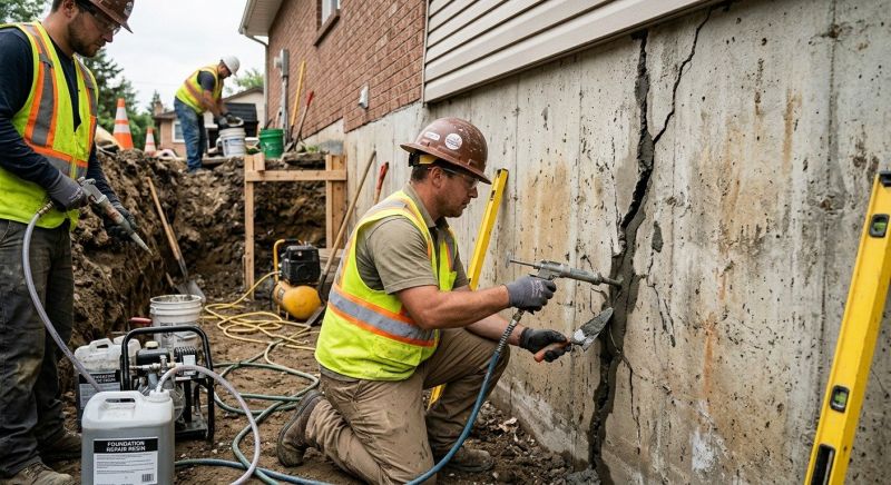Cracked Foundation Repair in Tyrone, GA