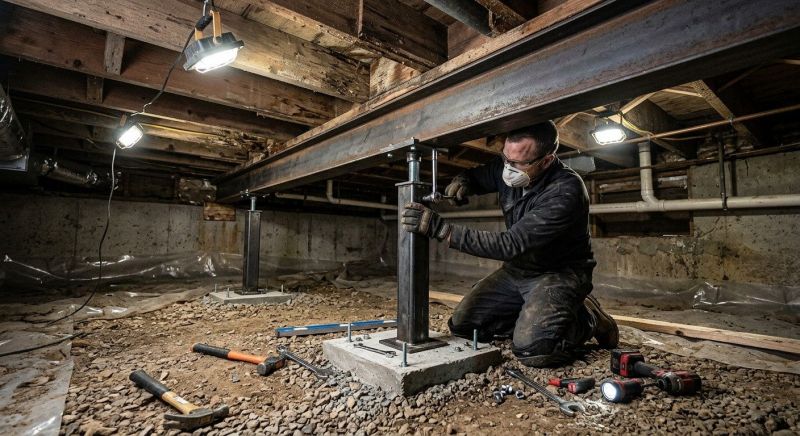 Crawlspace Structural Repair in Fayetteville, GA