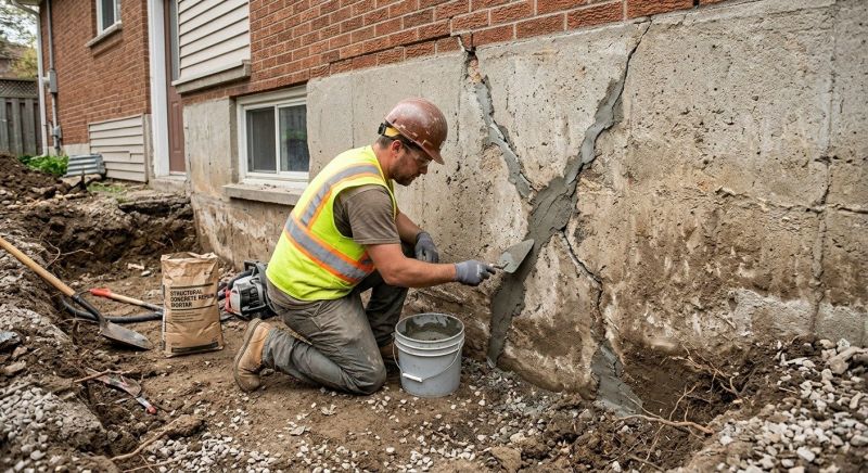 Foundation Crack Repair in Brooks, GA