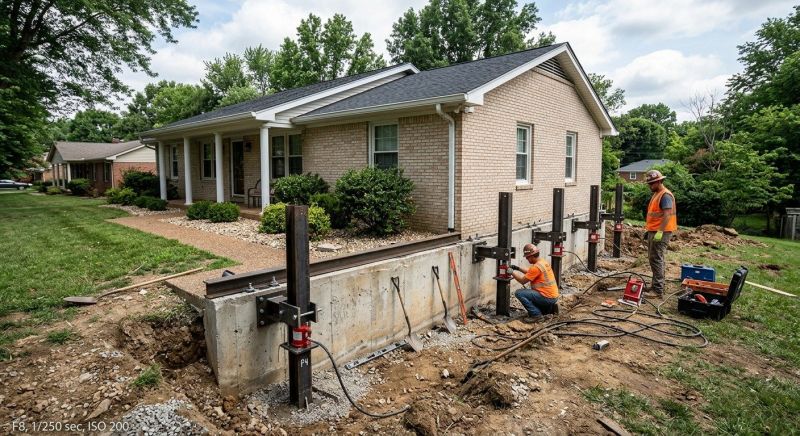 Foundation Pier Leveling in Fayetteville, GA
