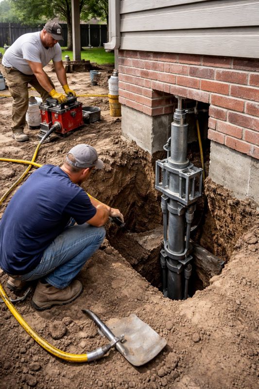 Foundation Pier Repair in Fayetteville, GA