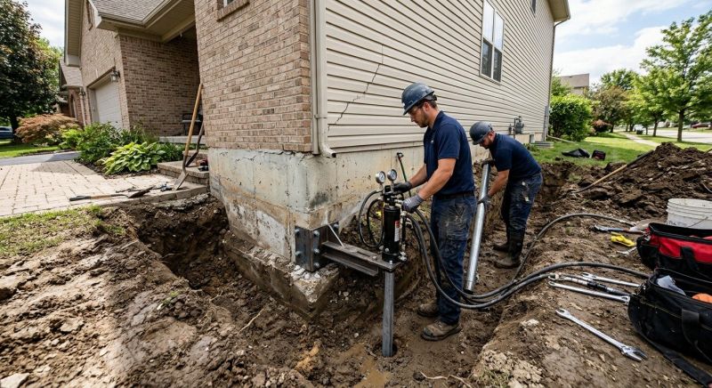 Foundation Settlement Repair in Fayetteville, GA