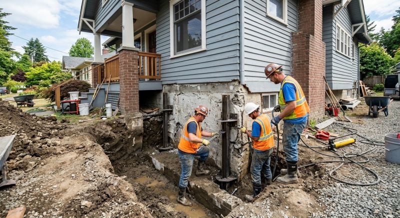 Foundation Settlement Repair in Fayetteville, GA