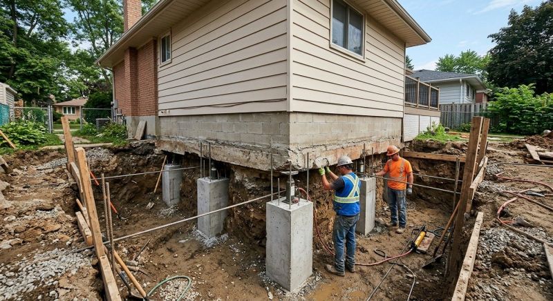 Foundation Underpinning in Fayetteville, GA