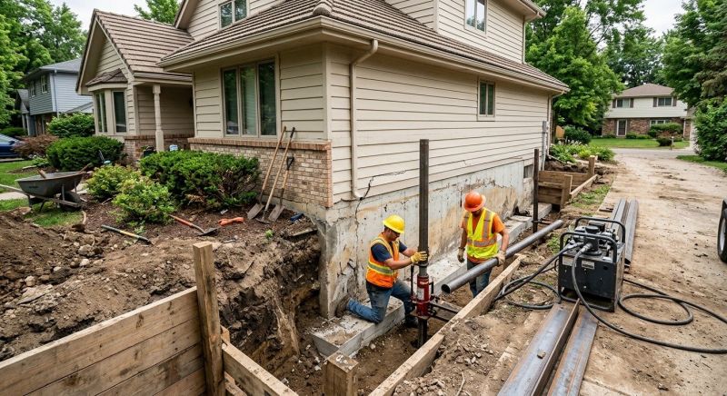 House Foundation Repair in Milner, GA