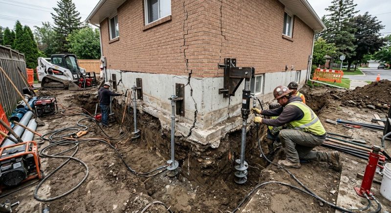 Sinking Foundation Repair in Mcdonough, GA