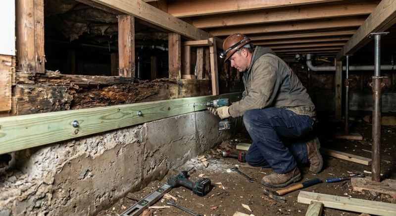 Sinking Foundation Repair in Newnan, GA